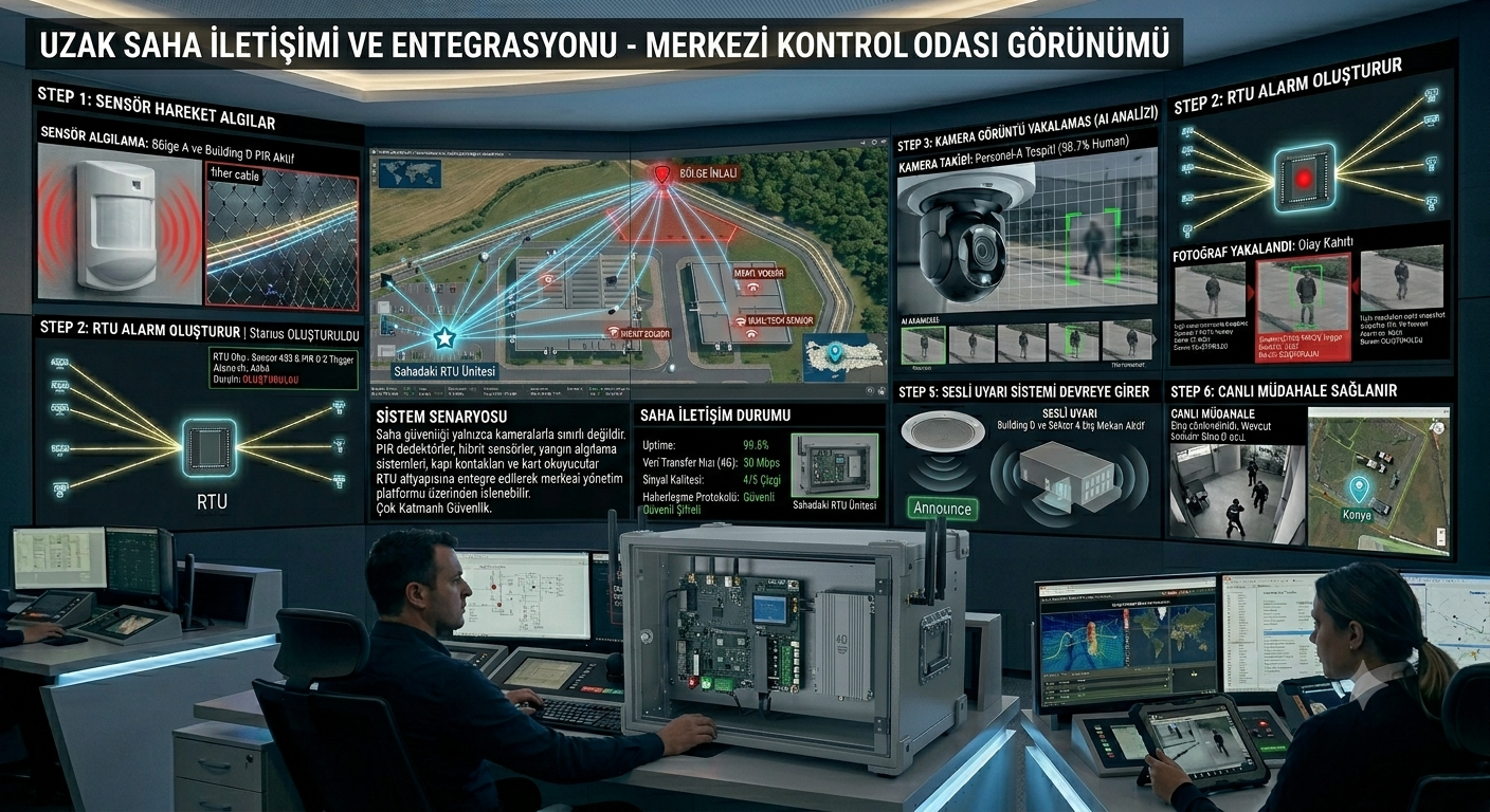 Özel Tasarım RTU (Uzaktan Kontrol Cihazı) 